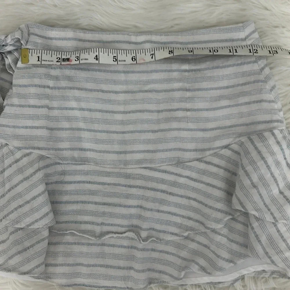 Forever 21 striped skirt size XS mini skirt blue white - Picture 6 of 8